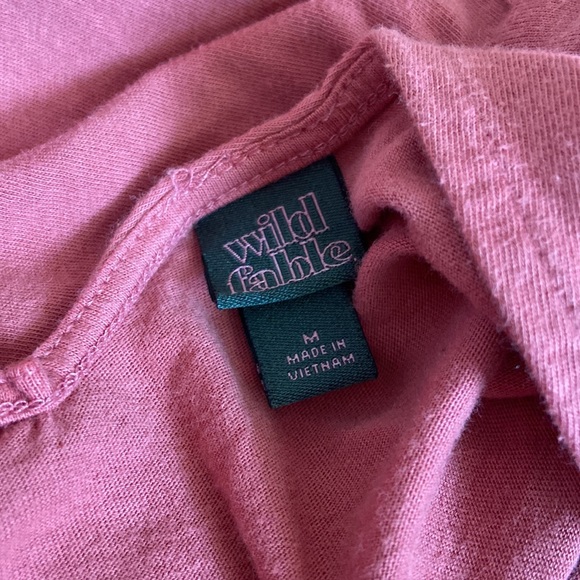 Wild Fable Rose Pink Sleeveless Side Tie Baby Doll Dress - Picture 5 of 5